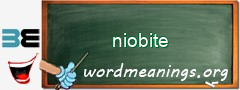 WordMeaning blackboard for niobite